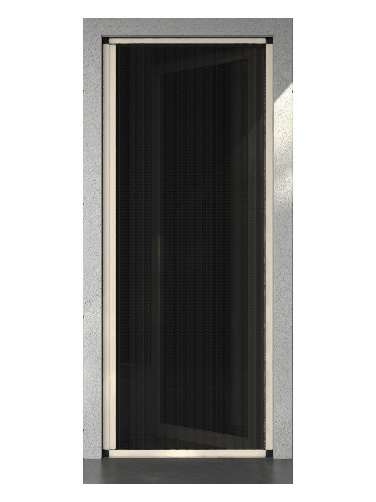 Balkon kapısında plise sineklik – RAL 1013 İnci Beyazı