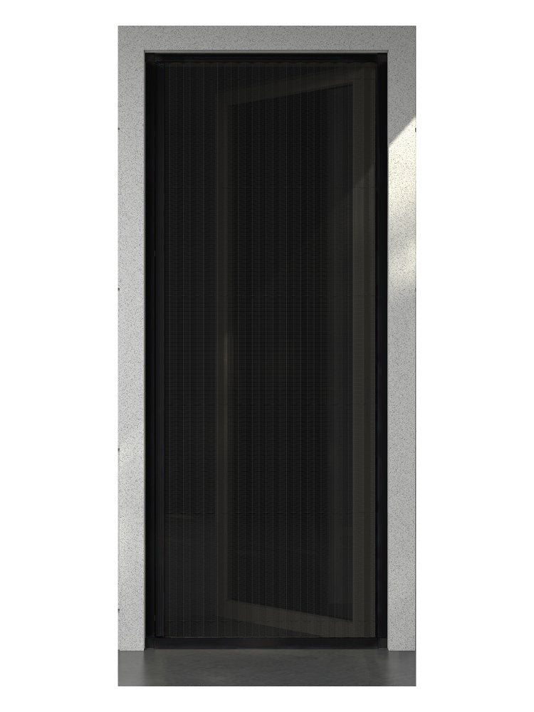 Balkon kapısında plise sineklik – RAL 9005 Siyah