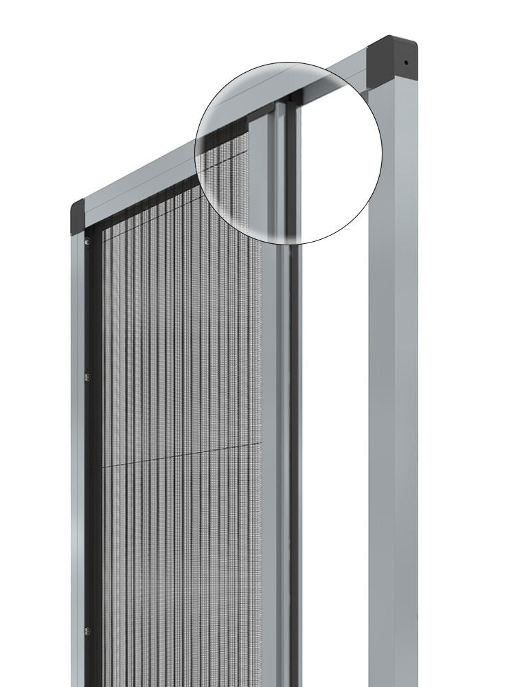 27 mm Mıknatıslı Plise Sineklik Sistemi - RAL 7040 Pencere Grisi