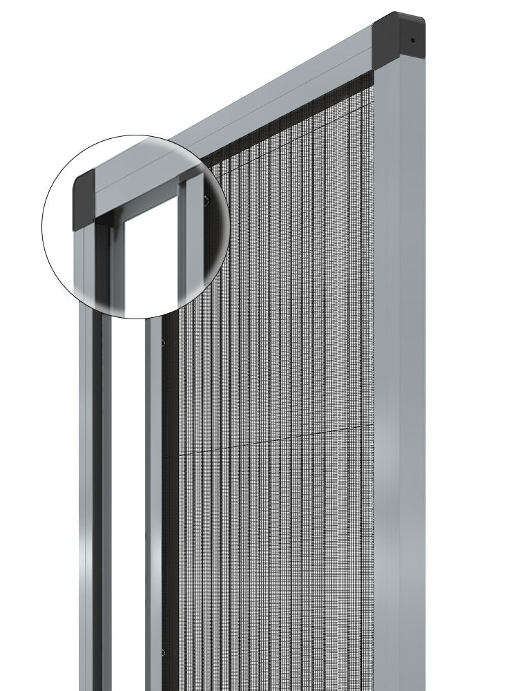 27 mm Mıknatıslı Plise Sineklik Sistemi - RAL 7040 Pencere Grisi