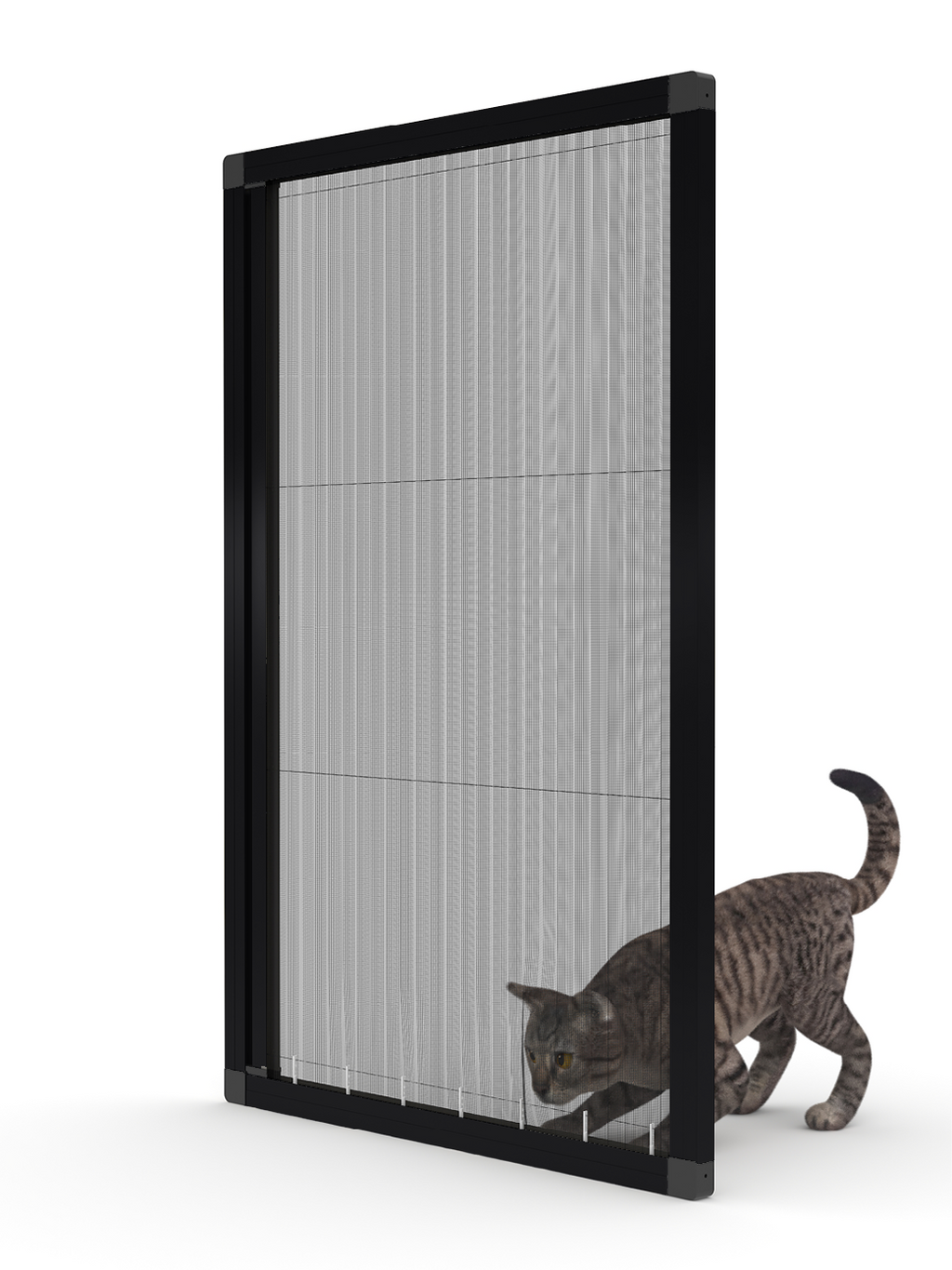27 mm Kedi Sinekliği Sistemi (Kanallı) - RAL 9005 Siyah
