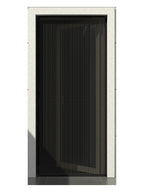 Balkon kapısında plise sineklik – RAL 9005 Siyah