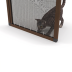27 mm Kedi Sinekliği Sistemi (Kanallı) - RAL 8014 Sepya Kahve