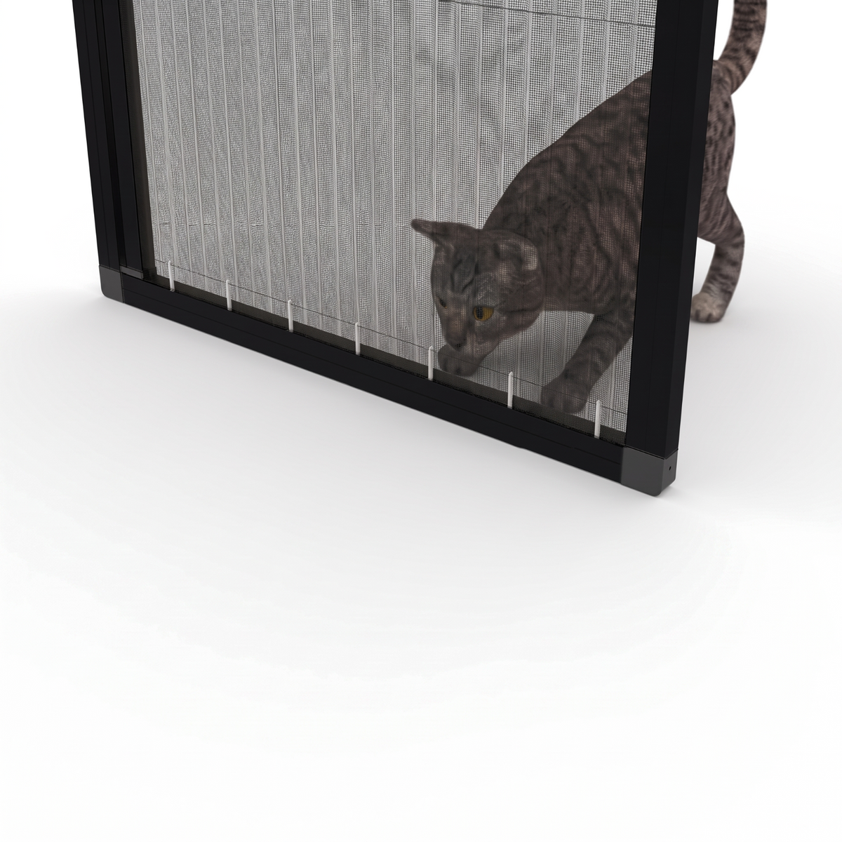 27 mm Kedi Sinekliği Sistemi (Kanallı) - RAL 9005 Siyah