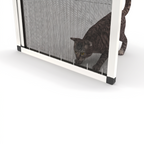 27 mm Kedi Sinekliği Sistemi (Kanallı) - RAL 9016 Trafik Beyazı
