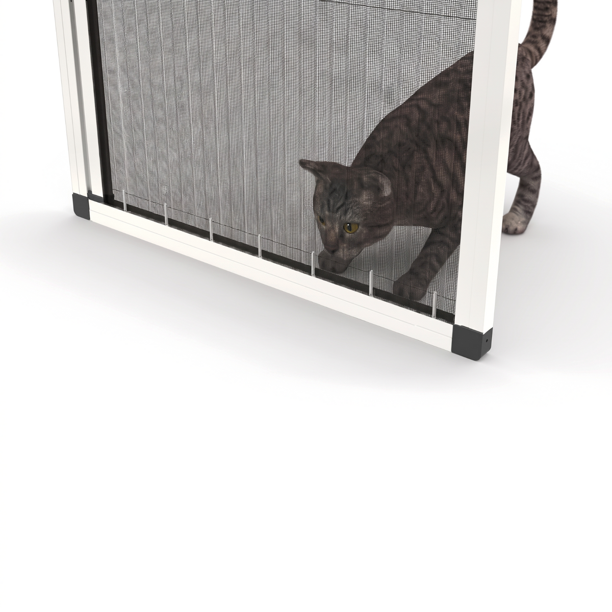 27 mm Kedi Sinekliği Sistemi (Kanallı) - RAL 9016 Trafik Beyazı