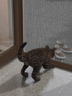 27 mm Kedi Sinekliği Sistemi (Kanallı) – uygulama – RAL 8014 Sepya Kahve