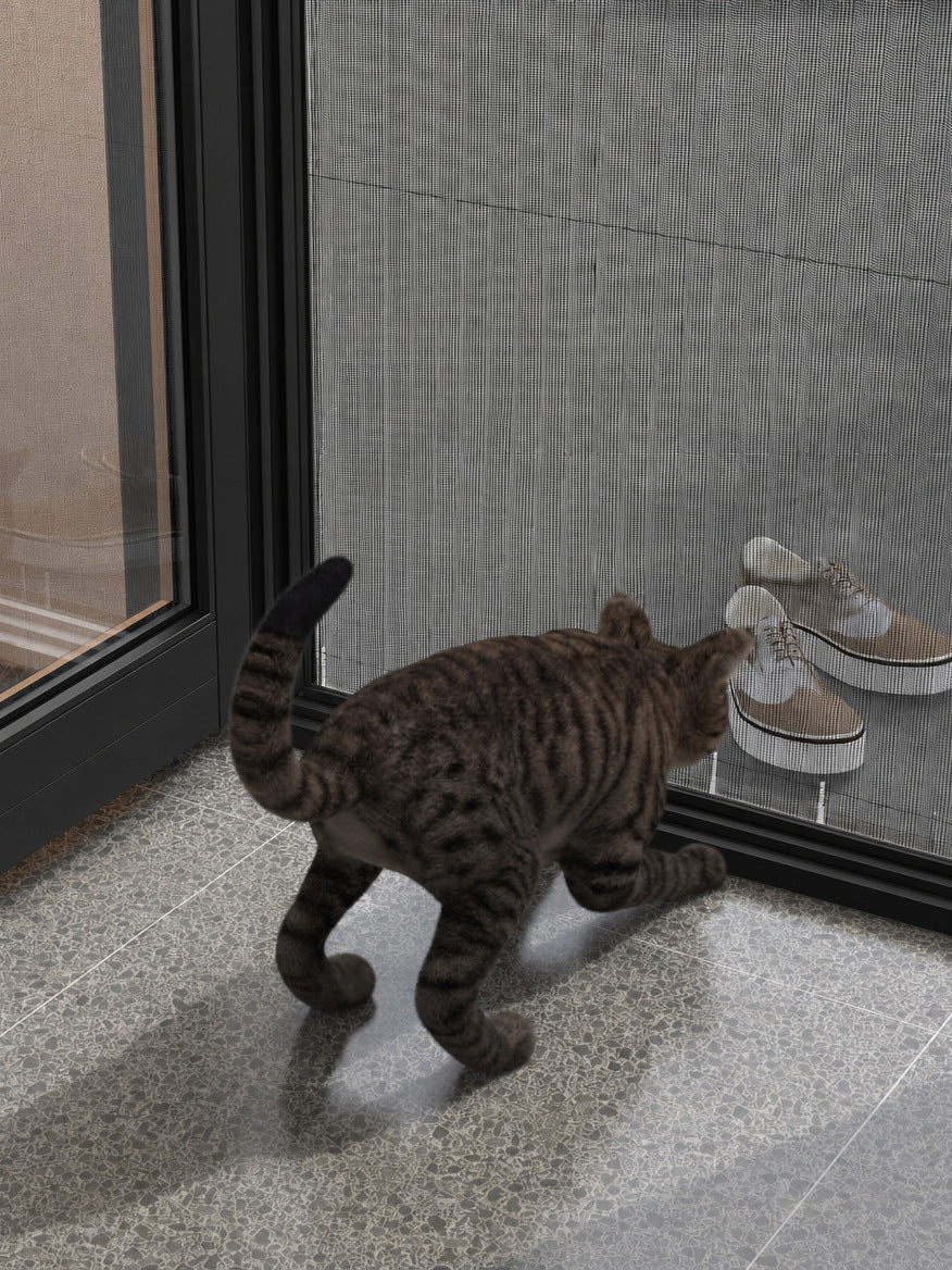 27 mm Kedi Sinekliği Sistemi (Kanallı) – uygulama – RAL 9005 Siyah