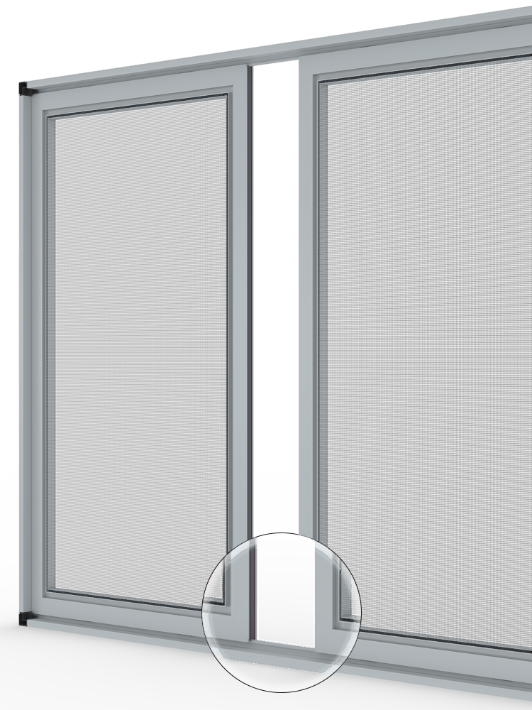 Mıknatıslı Sürme Sineklik Sistemi - RAL 7040 Pencere Grisi